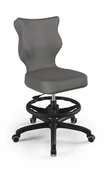 Fotele i krzesła biurowe - Krzesło młodzieżowe, Entelo, Petit czarny, Monolith 33, rozmiar 6 WK+P - miniaturka - grafika 1