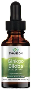 Swanson - Ekstrakt z Ginkgo Biloba, Bezalkoholowy i Bezcukrowy, Płyn, 29 ml - Suplementy naturalne - miniaturka - grafika 4