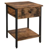 Szafki nocne - Songmics ENDTABLE/BROWN/BLACK/40X40X55 ENDTAB/BR+BL/40 - miniaturka - grafika 1