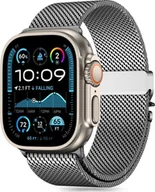 Akcesoria do smartwatchy - Braders Opaska Bransoleta Milano Apple Watch 6 / 7 / 8 / 9 / 10 / Se / Ultra 1 / 2 44 / 45 / 46 / 49 Mm Srebrny - miniaturka - grafika 1