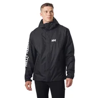 Kurtki i kamizelki sportowe męskie - Męska kurtka przeciwdeszczowa Helly Hansen Ervik Jacket Men black - M - miniaturka - grafika 1