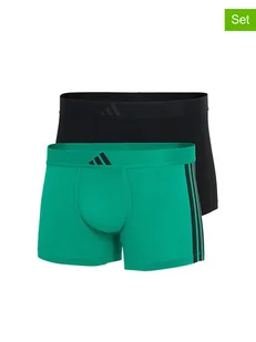 adidas Bokserki (2 pary) w kolorze turkusowym i czarnym - Majtki męskie - miniaturka - grafika 1