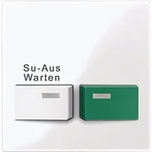 Gniazdka elektryczne - Merten Płytka Centralna do Przycisku Przywoływania z 2 Przyciskami 452125 - miniaturka - grafika 1