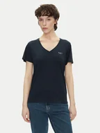 Koszulki i topy damskie - Pepe Jeans T-Shirt Macy PL506051 Granatowy Regular Fit - miniaturka - grafika 1