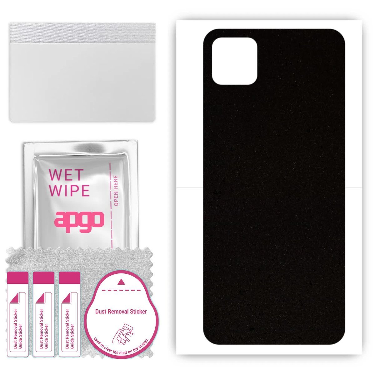 Folia naklejka skórka strukturalna na TYŁ Zamsz do Huawei Enjoy 20 5G - Zamsz Czarny - apgo SKINS