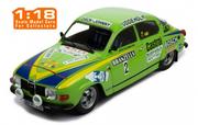 Samochody i pojazdy dla dzieci - Ixo Models Saab 96 V4 #2 Sweden Rally 197 1:18 18Rmc085B.20Sp - miniaturka - grafika 1
