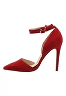 Czółenka - caissa Damskie szpilki, czerwone, rozmiar 37 EU, czerwony, 37 eu - miniaturka - grafika 1