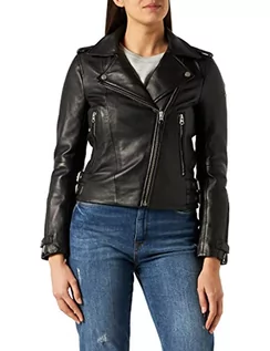 Kurtki damskie - Superdry Damska kurtka Ls Essentials Biker, czarny (Black 02a), XS - grafika 1