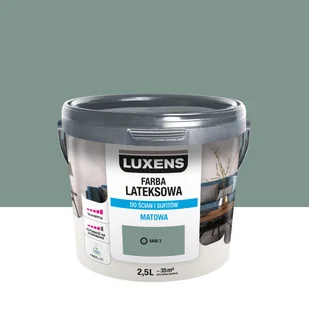 Luxens Farba lateksowa Sage 3 2.5 l - Farby wewnętrzne - miniaturka - grafika 1