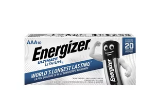 10 x bateria foto litowa Energizer L92 Ultimate Lithium R03 AAA - Baterie i akcesoria - miniaturka - grafika 2