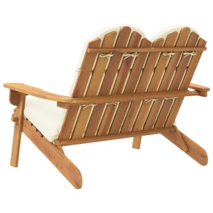 Ławka ogrodowa Adirondack z poduszkami, 126 cm, drewno akacjowe Lumarko - Ławki ogrodowe - miniaturka - grafika 6