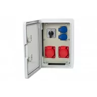 Rozdzielnie elektryczne - Szafa budowlana 250x350x150, 2x32A 5p, 2x230V, 0/1 - miniaturka - grafika 1