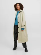 Płaszcze damskie - JJXX Trencz Verona 12247518 Beżowy Regular Fit - miniaturka - grafika 1