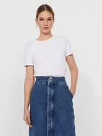 Koszulki i topy damskie - Vero Moda T-Shirt Paula 10243889 Biały Regular Fit - miniaturka - grafika 1