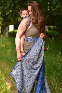 Yaro Slings Chusta tkana Yaro Slings - Terra Duo Silver Black Blue Seacell 5 4.2 m. - Chusty do noszenia dzieci - miniaturka - grafika 1