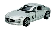 Samochody i pojazdy dla dzieci - WELLY MERCEDES-BENZ SLS AMG SREBRNY 1:34 43627 - miniaturka - grafika 1