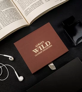 Skórzany, pionowy portfel męski na zamek w stylu retro, RFID — Always Wild - Portfele - miniaturka - grafika 6