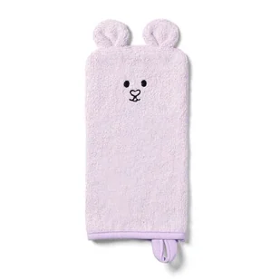 BabyOno Myjka do kąpieli bambusowa dla dzieci i niemowląt Miś różowa - Inne akcesoria do pielęgnacji dzieci - miniaturka - grafika 1