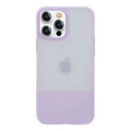 Etui i futerały do telefonów - Kingxbar Plain Series etui pokrowiec do iPhone 13 Pro Max silikonowa obudowa fioletowy - miniaturka - grafika 1