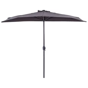 Parasol Ogrodowy Półokrągły 270 Cm Szary Galati - Parasole ogrodowe - miniaturka - grafika 1
