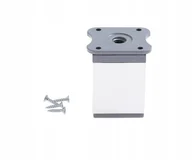 Meble modułowe i akcesoria - Noga meblowa nóżka do mebli 60 mm aluminium wkręty - miniaturka - grafika 1