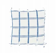 Poszewki na poduszki - Poszewka dekoracyjna 45x45 KRATKA bawełna BIAŁA krata - miniaturka - grafika 1