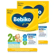 Mleko modyfikowane - Zestaw Bebiko 2R Nutriflor Expert, mleko następne z kleikiem ryżowym, powyżej 6 miesiąca, 2 x 600 g - miniaturka - grafika 1