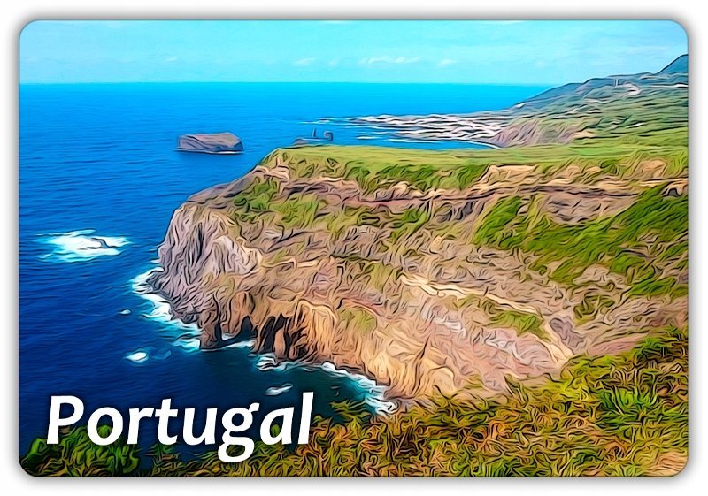 PORTUGALIA - Ocean - Krajobraz - Magnes na lodówkę