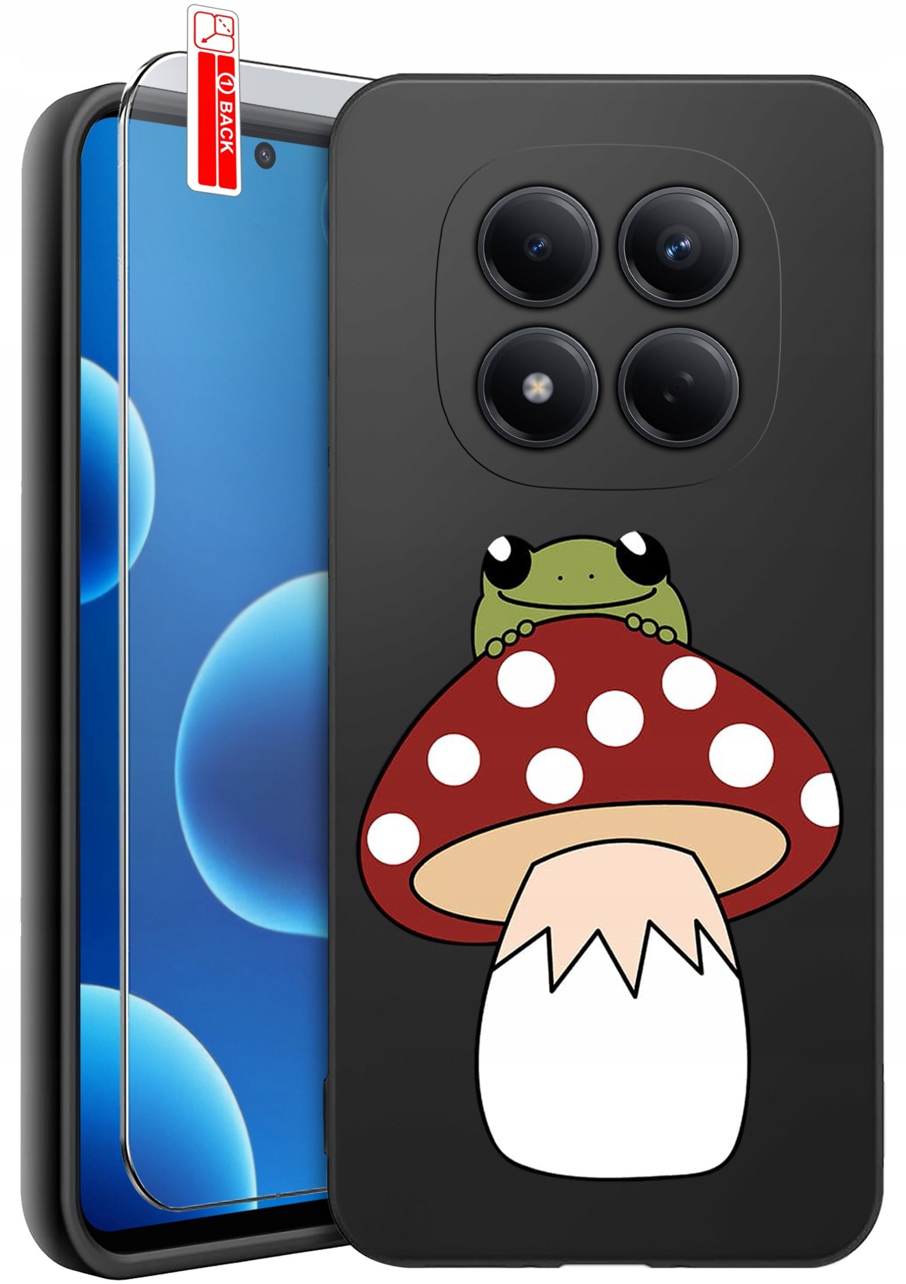 krainaGSM Etui Do Xiaomi Redmi Note 15 Pro 5G Wzory Silikonowe Matt Case + Szkło