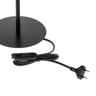 Luminex Lampa stołowa Arden bez klosza, czarna, wysokość 24 cm - Lampy stojące - miniaturka - grafika 2