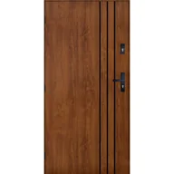 Drzwi zewnętrzne - PANTOR Drzwi stalowe zewnętrzne wejściowe Avinion 72 złoty dąb 90 lewe - miniaturka - grafika 1