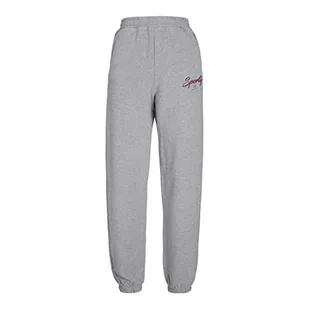 JACK & JONES Jxbianca Hw Relaxed Vint spodnie dresowe damskie, Light Grey Melange/Print: cabernet Print, L - Spodnie sportowe damskie - miniaturka - grafika 1