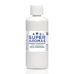 SUPER AROMAS Aromat Spożywczy Mięta Ogrodowa 100 ml - Dodatki do ciast w proszku - miniaturka - grafika 1