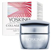 Kremy do twarzy - Yoskine Collagen Laser, ekstremalnie ujędrniający krem-zabieg z laserowym stymulatorem kolagenu na noc, 50 ml - miniaturka - grafika 1