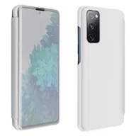 Etui i futerały do telefonów - Pełne etui do Samsunga Galaxy S20 FE Translucent Flap Design Mirror - srebrne - miniaturka - grafika 1