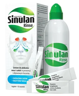 STADA PHARM SPÓŁKA Z OGRANICZONĄ ODPOWIEDZIALNOŚCI Sinulan Rinse zestaw do płukania nosa i zatok irygator i 12 saszetek 9102593 - Przeziębienie i grypa - miniaturka - grafika 1