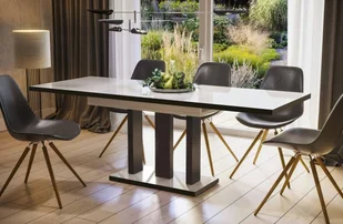 Stół drewniany APPIA BLACK 130-210x80 Kolor do wyboru - Stoły - miniaturka - grafika 1