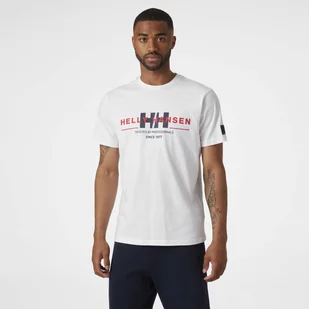 Męska Koszulka HELLY HANSEN RWB GRAPHIC T-SHIRT 53763_001 – Biały - Koszulki męskie - miniaturka - grafika 1