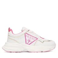 Buty dla dziewczynek - Sneakersy Guess J5BZ50 WO120 Biały - miniaturka - grafika 1