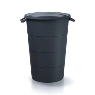 Pojemnik gospodarczy PROSPERPLAST Smooth IDSM80U-S433 80 L Antracytowy - Skrzynie ogrodowe - miniaturka - grafika 1