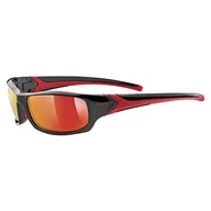 Okulary sportowe - Uvex Okulary sportowe, przeciwsłoneczne, Sportstyle 211, czarno-pomarańczowe - miniaturka - grafika 1