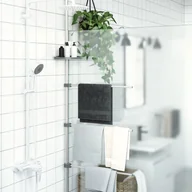 Ręczniki - Wieszak na ręczniki Living Store 47x280 cm aluminium - miniaturka - grafika 1