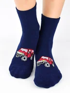 Skarpetki damskie - SKARPETY NOVITI SF020-B-01 (kolor granat, rozmiar 27-30) - miniaturka - grafika 1