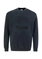 Bluzy męskie - s.Oliver Sales GmbH & Co. KG/s.Oliver Bluza męska z nadrukiem z przodu, szary, 4XL - miniaturka - grafika 1
