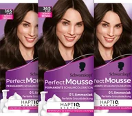 Farby do włosów i szampony koloryzujące - Perfect Mousse Perfect Mousse Farba do Włosów w Piance, 365 Czekoladowe Brownie, 3 x 93 ml - miniaturka - grafika 1