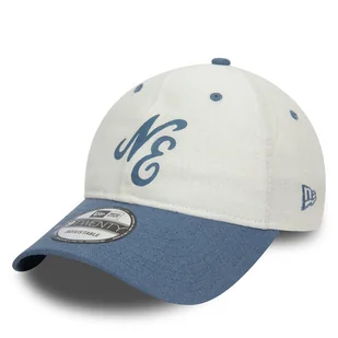 Czapka z daszkiem New Era Linen Script 920 Ne 60503547 Biały - Czapki damskie - miniaturka - grafika 1