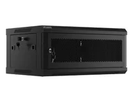 Szafy rack - Lanberg szafa rack wisząca 19'' 4U 600X450 czarna drzwi perforowane WF01-6404-23B - miniaturka - grafika 1