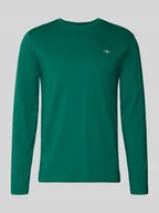 Koszulki męskie - Bluzka z długim rękawem z wyhaftowanym logo - miniaturka - grafika 1