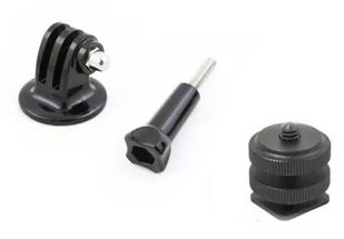 Adapter GorĄca Stopka Na Gwint 1/4\\" + Śruba Do Gopro / Sjcam / Xiaomi" - Paski, szelki, uprzęże foto - miniaturka - grafika 1