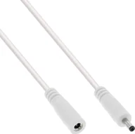 Kable - Kabel zasilający InLine InLine® DC extension cable, DC plug male/female 3.5x1.35mm, AWG 18, white, 5m - miniaturka - grafika 1